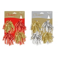 Set 4 pompoane carlionate colorate pentru decorarea cadoului