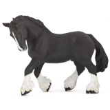 Figurina Papo - Cal negru rasa Shire