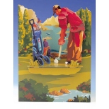 Felicitare 3D Swing Cards dinamica model-Golf
