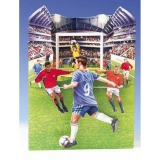 Felicitare 3D Swing Cards dinamica model-Fotbal