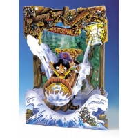 Felicitare 3D Swing Cards dinamica model-Calatorie pe apa