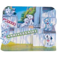 Felicitare 101 Dalmatieni-3D Disney