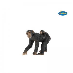 Cimpanzeu cu pui - Figurina Papo