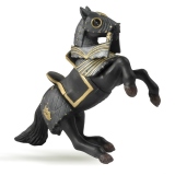 Figurina Papo - Cal negru in armura