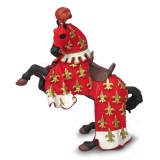 Figurina Papo - Calul printului Filip (rosu)