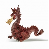 Figurina Papo - Dragon rosu cu flacara