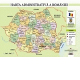 Harta administrativa a Romaniei. Plansa format A2