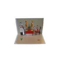 Felicitare 3D ORIGAMI - DINNER