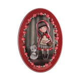Gorjuss Cutie metalica ovala - Little Red Riding Hood