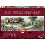 Puzzle 1000 piese - Panoramic English Cottage - PETER MOTZ