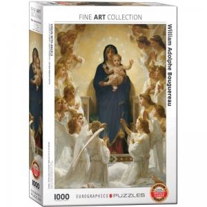 Puzzle William Bouguereau: Jungfrau Maria mit Engeln, 1000 piese (6000-7064)