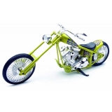 Motocicleta diecast tip Chopper- auriu