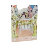 Felicitare 3D Swing Cards dinamica-Caleasca de nunta