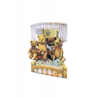 Felicitare 3D Swing Cards dinamica-Ursuleti de plus
