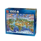 Puzzle 1000 piese World Map