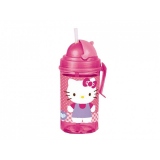 Recipient pentru apa (500 ml) Hello Kitty roz