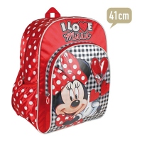 Ghiozdan rosu copii Minnie Mouse 41 cm