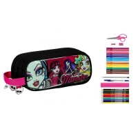 Penar triplu echipat cu 34 piese Monster High All Stars