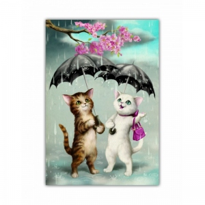 Caiet premium A5 Eclectic Raining Cats