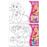 Pictura pe panza pentru copii Barbie 22,5X30 cm