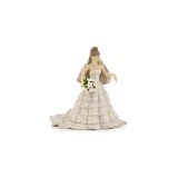 Figurina Papo - Mireasa cu rochie din dantela crem