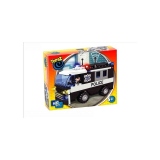 Seturi de construit-Camion politie-102 piese compatibile integral si cu piesele produse de alte marci de calitate