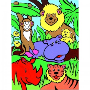 Prima mea pictura pe numere - Animale din jungla