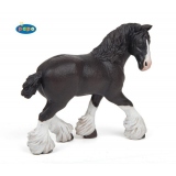 Cal mare negru rasa Shire - Figurina Papo