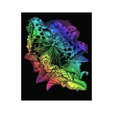 Tablou Artfoil Rainbow-Fluture