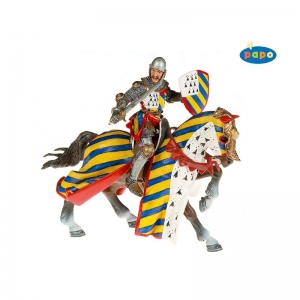 Set figurine Papo - Jean de Montaigu si calul sau-colectia Prestige