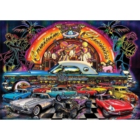 Puzzle 1000 piese - fosforescent CRUISIN  CLASSICS