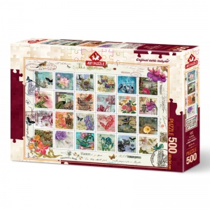 Puzzle 500 piese - STAMP COLLAGE