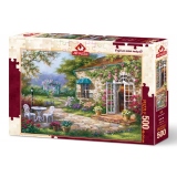 Puzzle 500 piese - Spring patio II-SUNG KIM