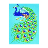 Sequin art-set creativ cu paiete si margele model Paun
