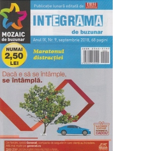 Integrama de buzunar, Nr. 9/2018