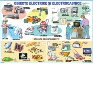 Plansa: Obiecte electrice si electrocasnice / Fenomene ale naturii