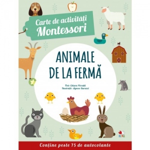 Carte de activitati Montessori. Animale de la ferma