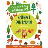 Carte de activitati Montessori. Animale din padure