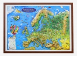 Harta Europei pentru copii( proiectie 3D) 1000x700m