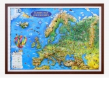 Europe map for children (3D Projection) 1000x700mm