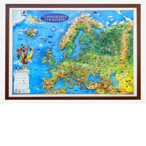 Europakarte fur kinder (Reliefkarte 3D-format) 1000x700mm