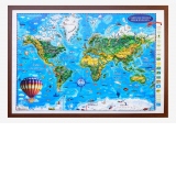 Carte de monde pour enfants (projection 3D), 1400x1000mm