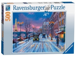 Puzzle Iarna In Paris, 500 Piese