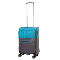 Troler Lamonza Amazonia 55x36x20 cm gri cu turqoise