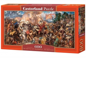 Puzzle Castorland Panoramic 600 piese Batalia de la Grunwald, Jan Matejko