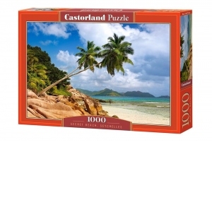 Puzzle Castorland 1000 piese Plaja Secreta, Seychelles