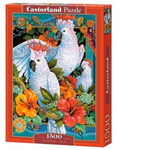 Puzzle Castorland 1500 piese Trio de Papagali