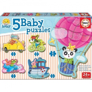 Puzzle Baby Driving Animals 19 Piese