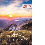 Calendar de perete ilustrat 2019 cu imagini cu Peisaje din intreaga lume