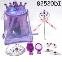 Rucsac cu accesorii pentru par (8 piese)  - Sofia Intai
